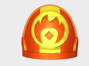 10x Anger Aflame - G:10a Left Shoulders 3d printed