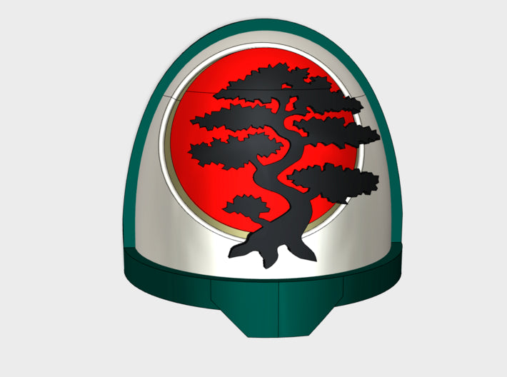 10x Bonsai Warriors - G:11a Shoulder Pads 3d printed