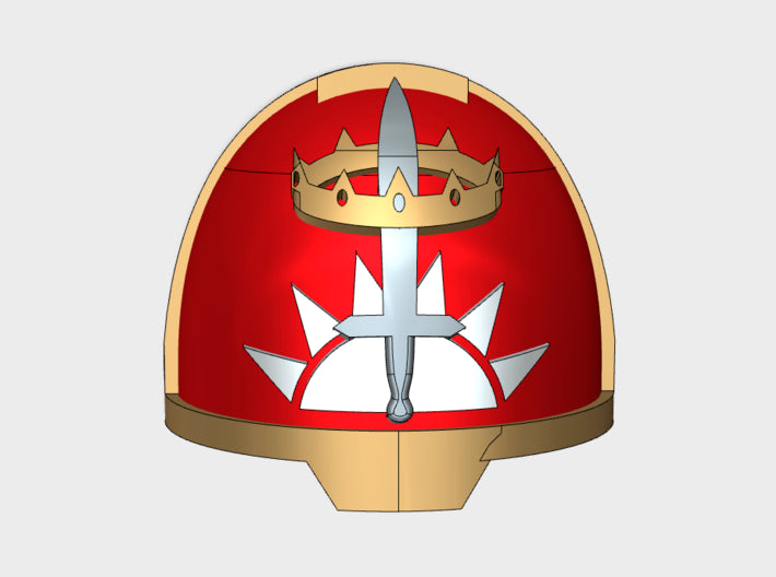 10x Sovereign Blades - G:13a Shoulder Pads 3d printed