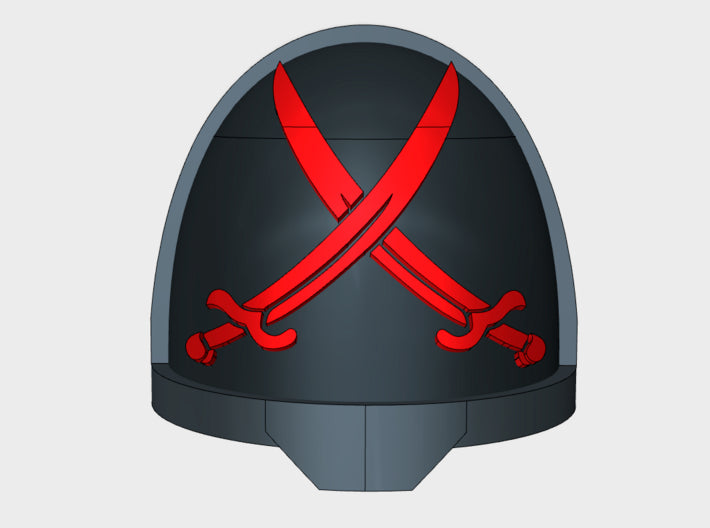 10x Red Sabers - G:11a Shoulder Pads 3d printed