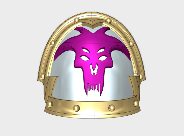 10x Corpse Grinders - Abhorrent Shoulder Pads 3d printed