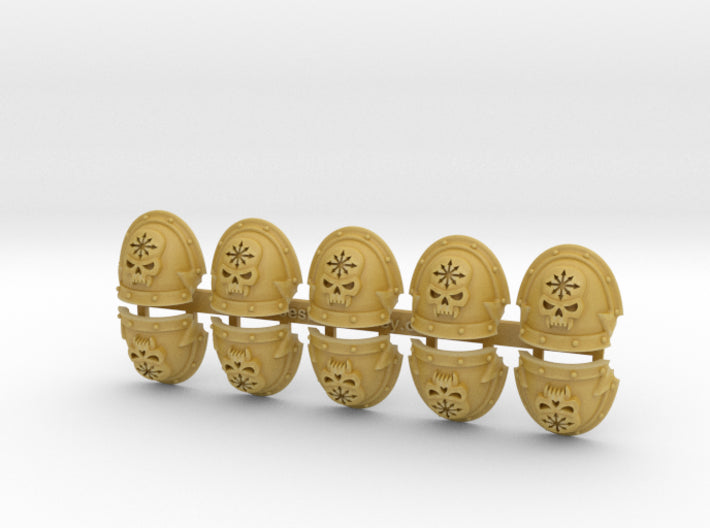 10x Minthras Apostles - Abhorrent Shoulder Pads 3d printed