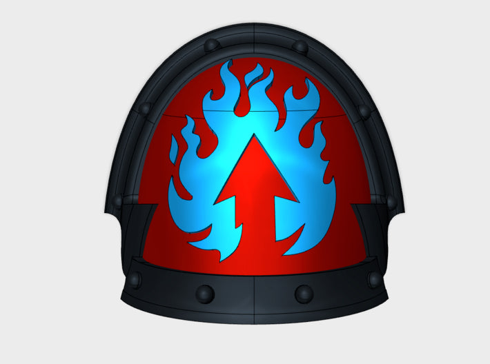 10x Misery - Abhorrent Shoulder Pads 3d printed