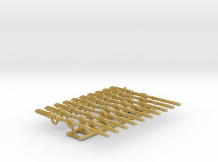 10x Left-handed Energy Spear: Lucifer (Human) 3d printed