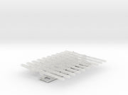 10x Left-handed Energy Spear: Lucifer (Human) 3d printed