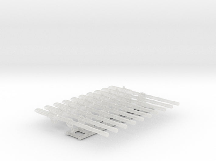 10x Left-handed Energy Spear: Lucifer (Human) 3d printed