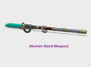 10x Left-handed Energy Spear: Lucifer (Human) 3d printed