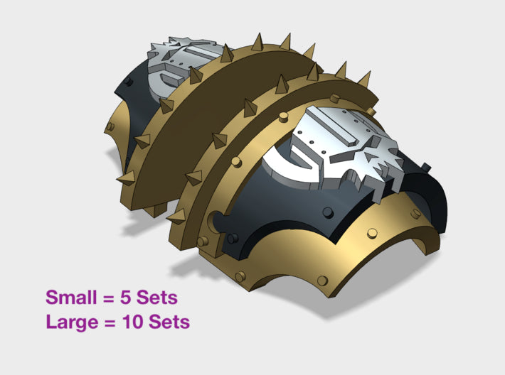 Iron Circle - T:2k Cataphractii Shoulder Set 1 3d printed