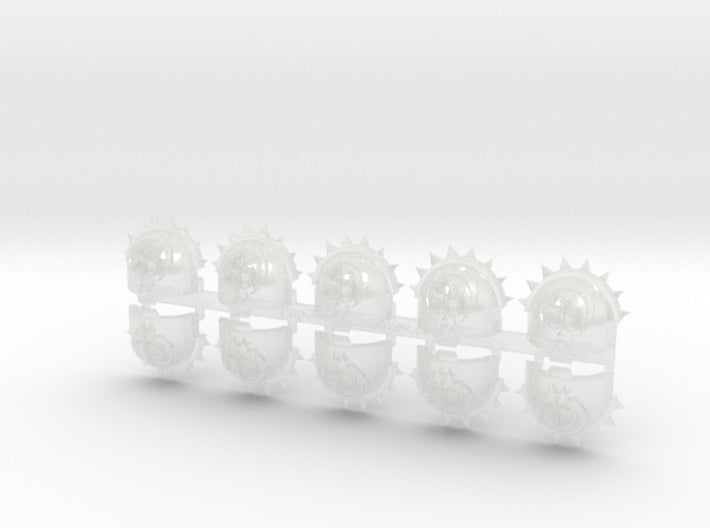 10x Iron Circle - T:1k Spiked Terminator Pads 3d printed
