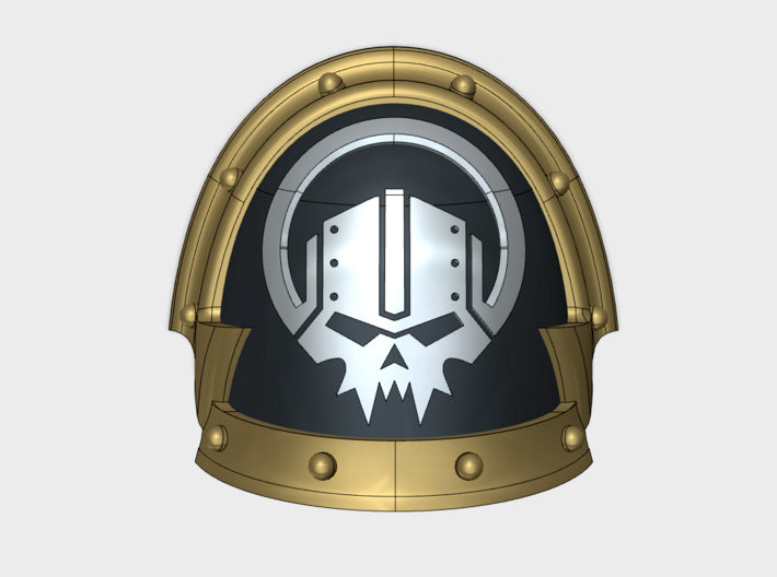 10x Iron Circle - Abhorrent Shoulder Pads 3d printed