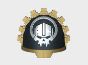 10x Iron Circle - G:13g Shoulder Pads 3d printed