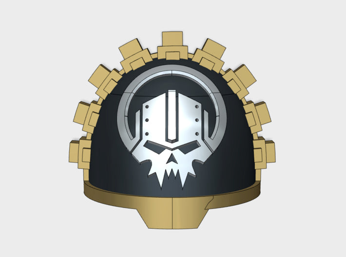 10x Iron Circle - G:13g Shoulder Pads 3d printed