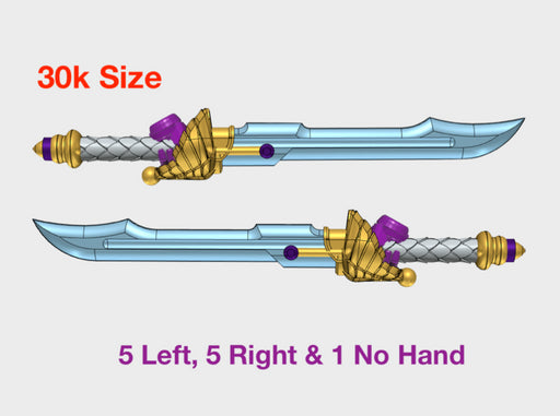 11x Energy Sword : Charnbal (30k Size) 3d printed