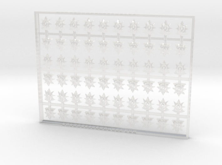 60x Children of Chaos - Shoulder Insignia pack 3d printed