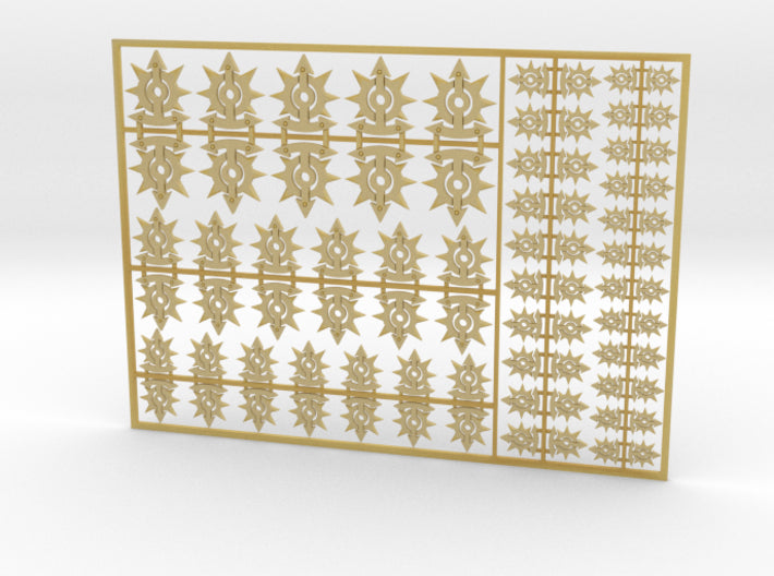 The Children of Chaos - Flat Vehicle Insignia pack 3d printed