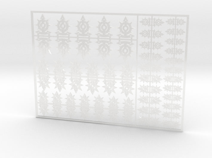 The Children of Chaos - Flat Vehicle Insignia pack 3d printed