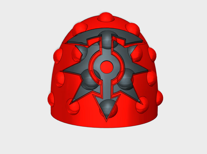 10x Children of Chaos - G:6s Studded Shoulders 3d printed