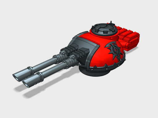 Children of Chaos: Phobos Twin Laser Turret 3d printed