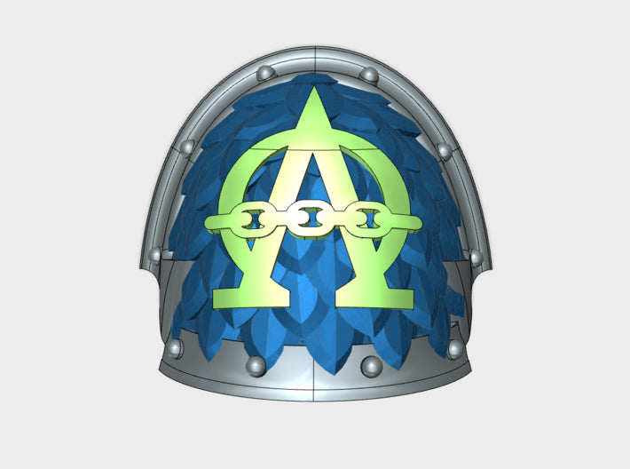 10x Alpha Omega - Abhorrent Voidscale Pads 3d printed