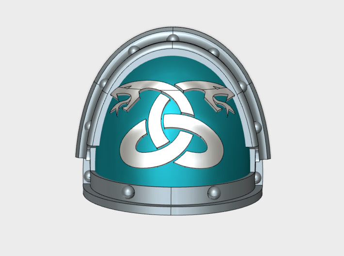 10x Coiled Serpents - G:3a Shoulder Pads 3d printed