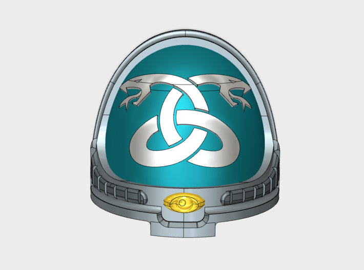 10x Coiled Serpents - Osiris Shoulder Pads 3d printed