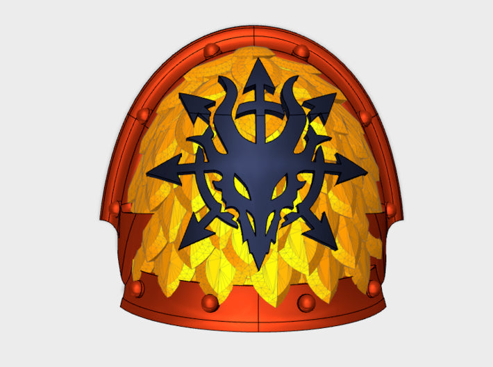 10x Devil Dragons - Abhorrent Voidscale Pads 3d printed