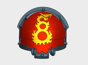 10x Dragon Warriors - T:4a Chaos Right Termin. Pad 3d printed