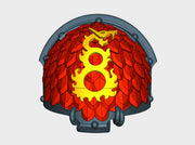 10x Dragon Warriors - T:4v Chaos Right Termin. Pad 3d printed