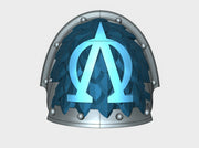 10x Lambda Omega - Abhorrent Voidscale Pads 3d printed