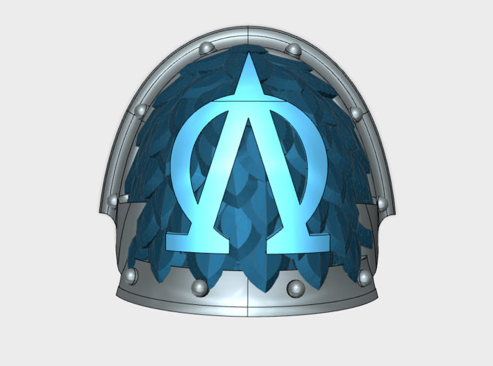 10x Lambda Omega - Abhorrent Voidscale Pads 3d printed