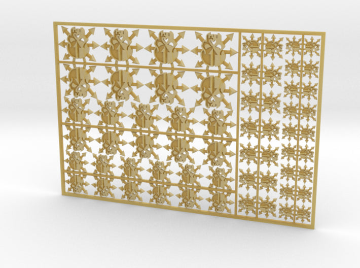 Scions of Malice - Flat Vehicle Insignia pack 3d printed