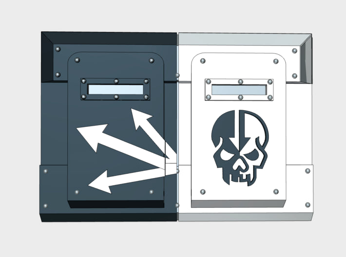 Malice : Mark-2 APC Split Frontplate 3d printed