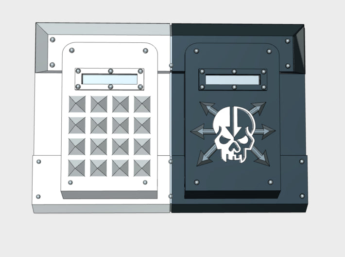 Scions of Malice: Mark-2 APC Split Frontplate 3d printed