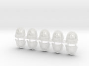 10x Blank - Malicious Shoulder Pads 3d printed