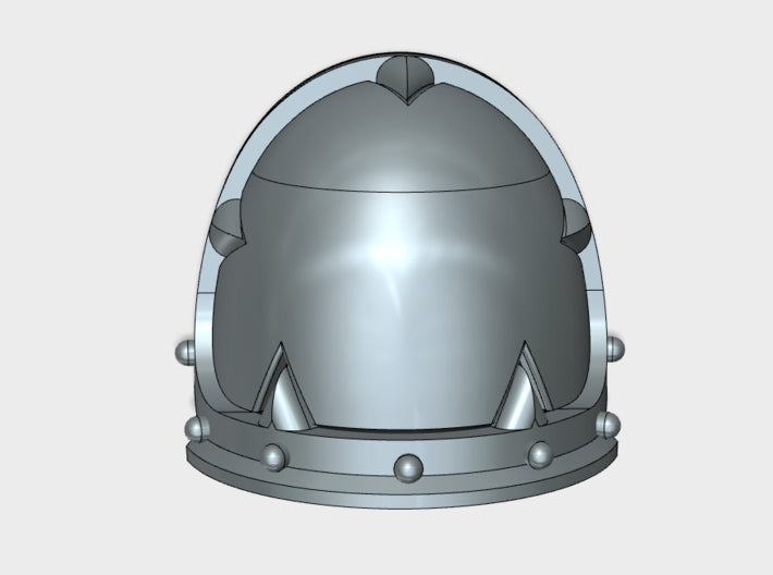 10x Blank - Malicious Shoulder Pads 3d printed