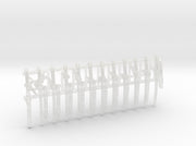 12x Ka'Tauna-2 Swords (Tau Left-handed) 3d printed