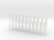 11x Ka'Tauna-2 Swords w/Scabbard (Tau hand) 3d printed