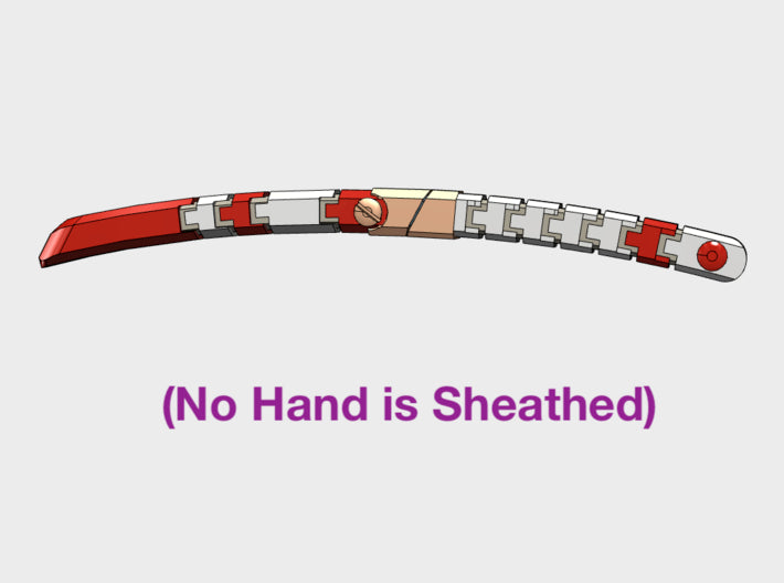 11x Ka'Tauna-2 Swords w/Scabbard (Tau hand) 3d printed