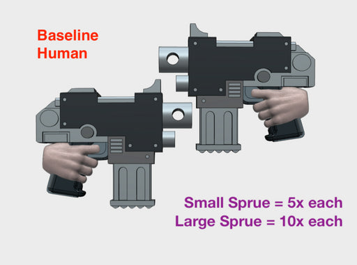 Human : M1 Combat Pistols (L&amp;R) 3d printed