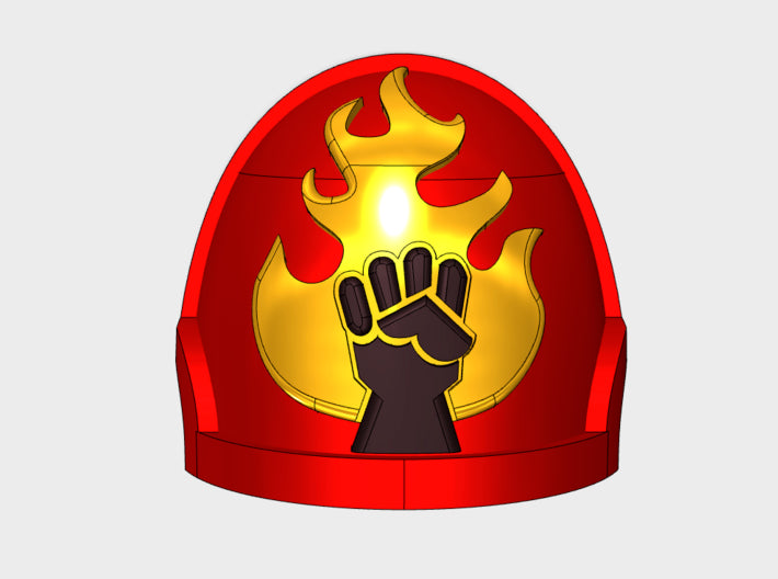 10x FireLords - G:10a Left Shoulders 3d printed