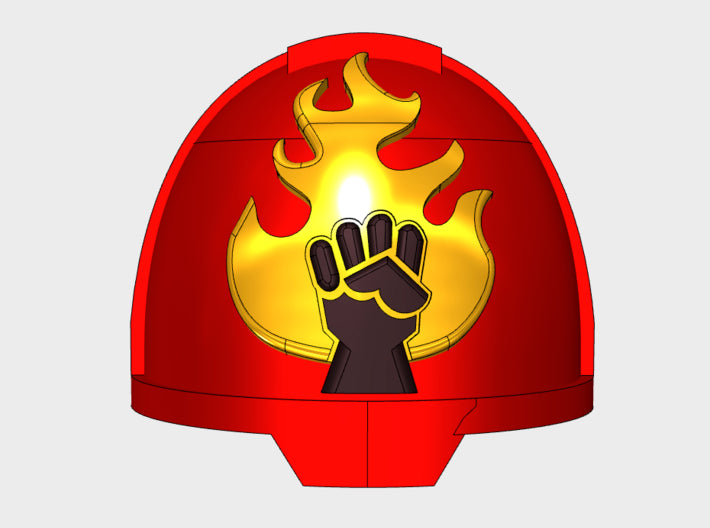 10x FireLords - G:13a Shoulder Pad 3d printed