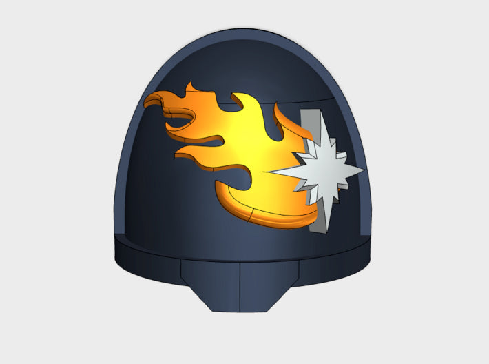 10x Marines Errant - G:11a Right Shoulders 3d printed