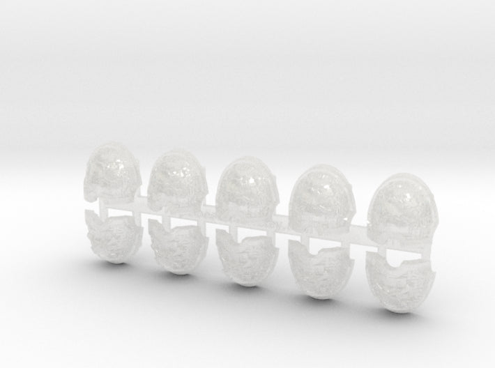 10x Xenos Hunters - G:10 Beta Pauldron 3d printed