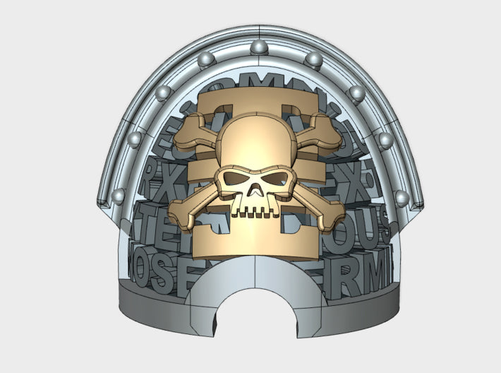 10x Xenos Hunters - G:11 Beta Pauldron 3d printed