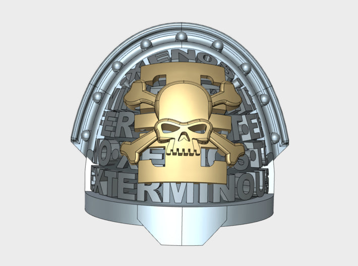 10x Xenos Hunters - G:11 Alpha Pauldron 3d printed