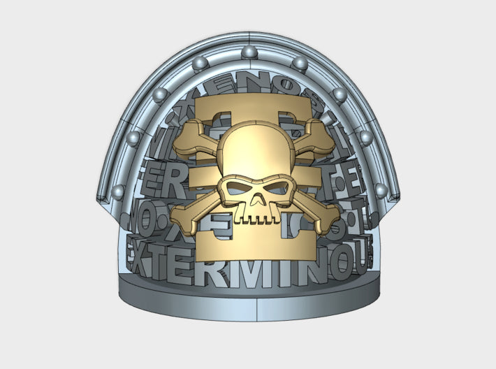 10x Xenos Hunters - G:4 Alpha Pauldrons 3d printed