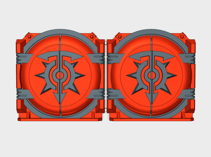 Children of Chaos: Mark-1 APC Round Doors 3d printed