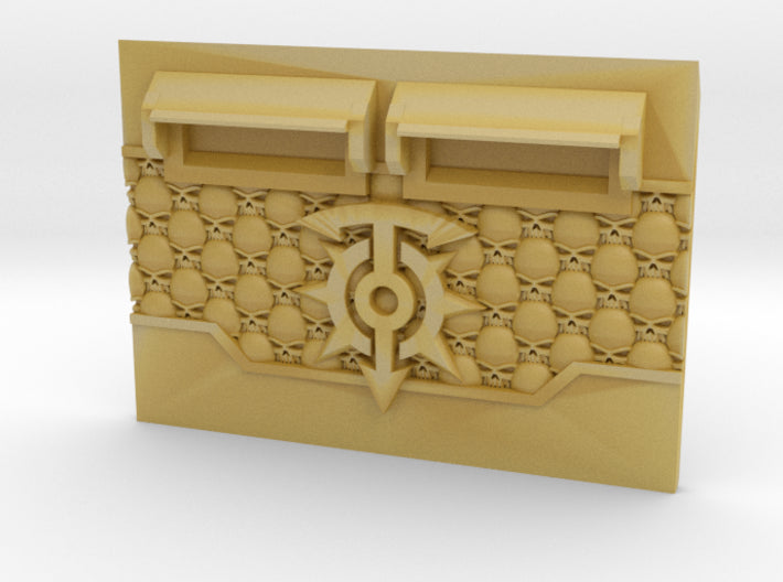 Children of Chaos : Skull Wall APC Frontplate 3d printed