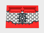 Children of Chaos : Skull Wall APC Frontplate 3d printed