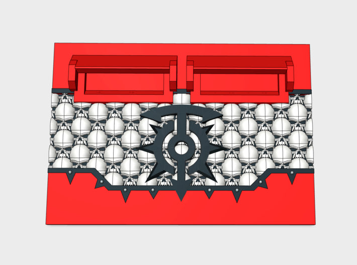 Children of Chaos : Skull Wall APC Frontplate 3d printed